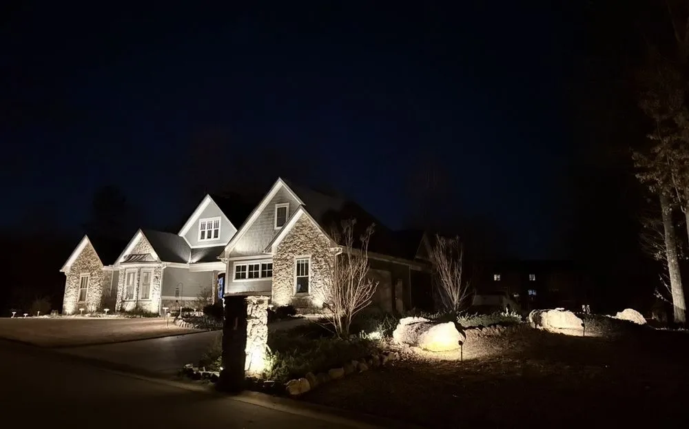 Trusted landscaping services for residential properties in Easley, SC by Luminosity Outdoor Lighting