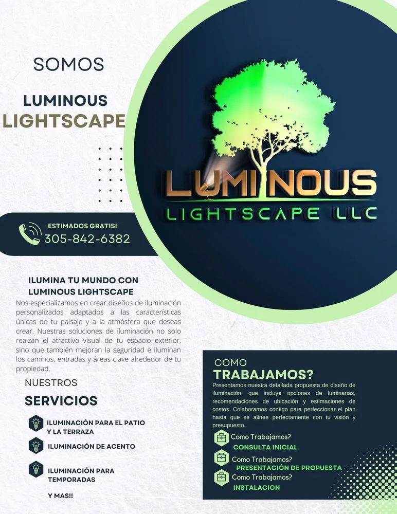 Professional outdoor landscaping experts serving Miami, FL - Luminous Lightscape
