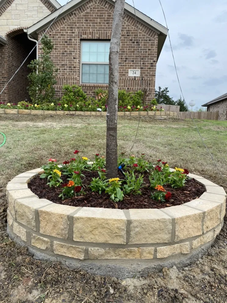 Affordable lawn mowing service for residential properties in Valley View, TX by Lunas Landscape and Construction