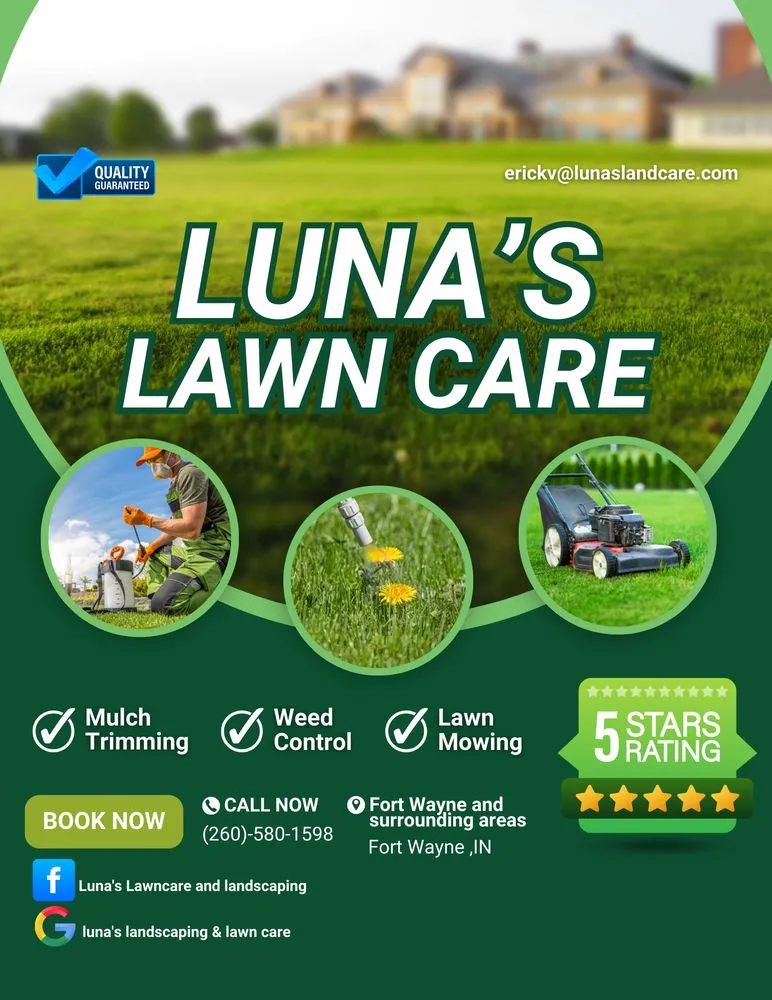 Expert lawn care service in Fort Wayne, IN by Luna’s Landscaping Lawn Care