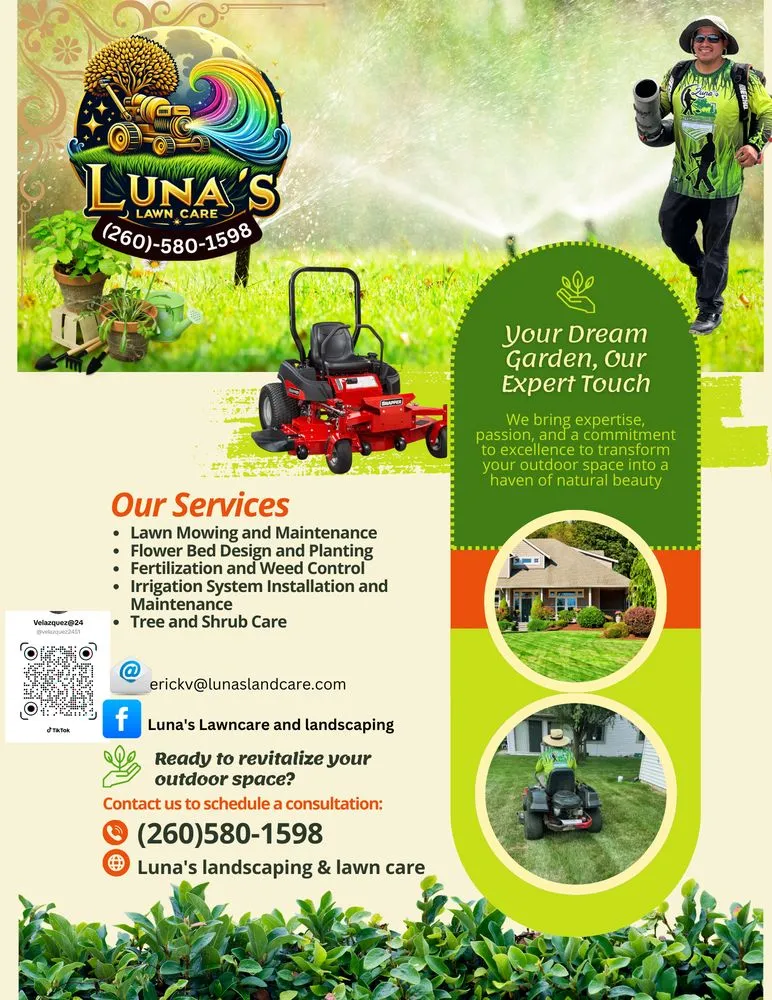 Affordable outdoor landscaping for residential properties in Fort Wayne, IN by Luna’s Landscaping Lawn Care