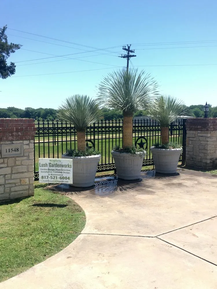 Custom landscape installation in Arlington, TX by Lush GardenWorks
