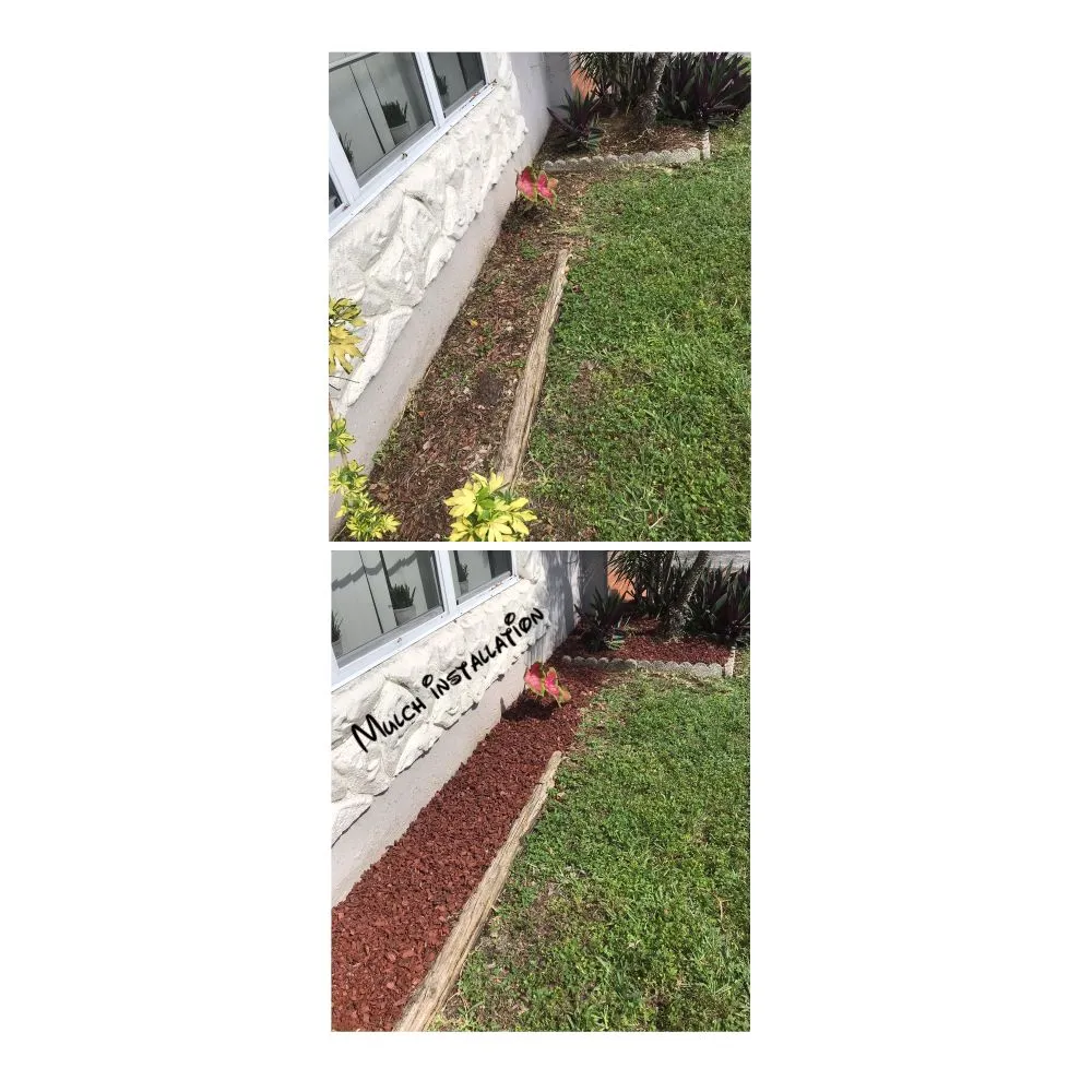 Professional landscape installation for beautiful yards in Palmetto Bay, FL by Lush Greenery Landscaping