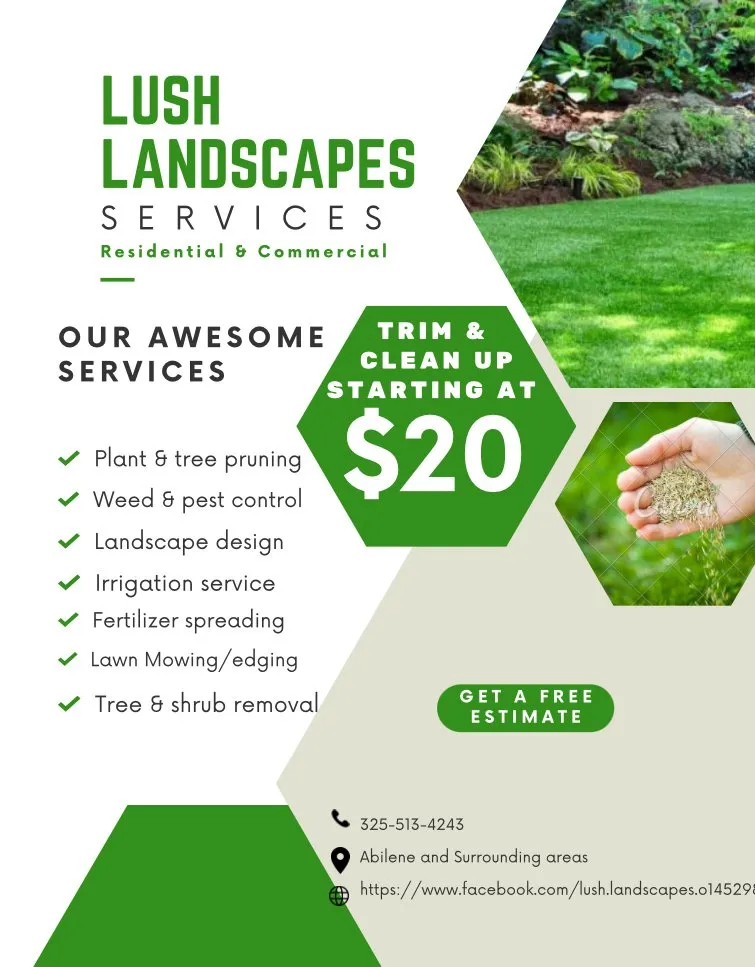 Affordable yard maintenance in Clyde, TX by Lush Landscape
