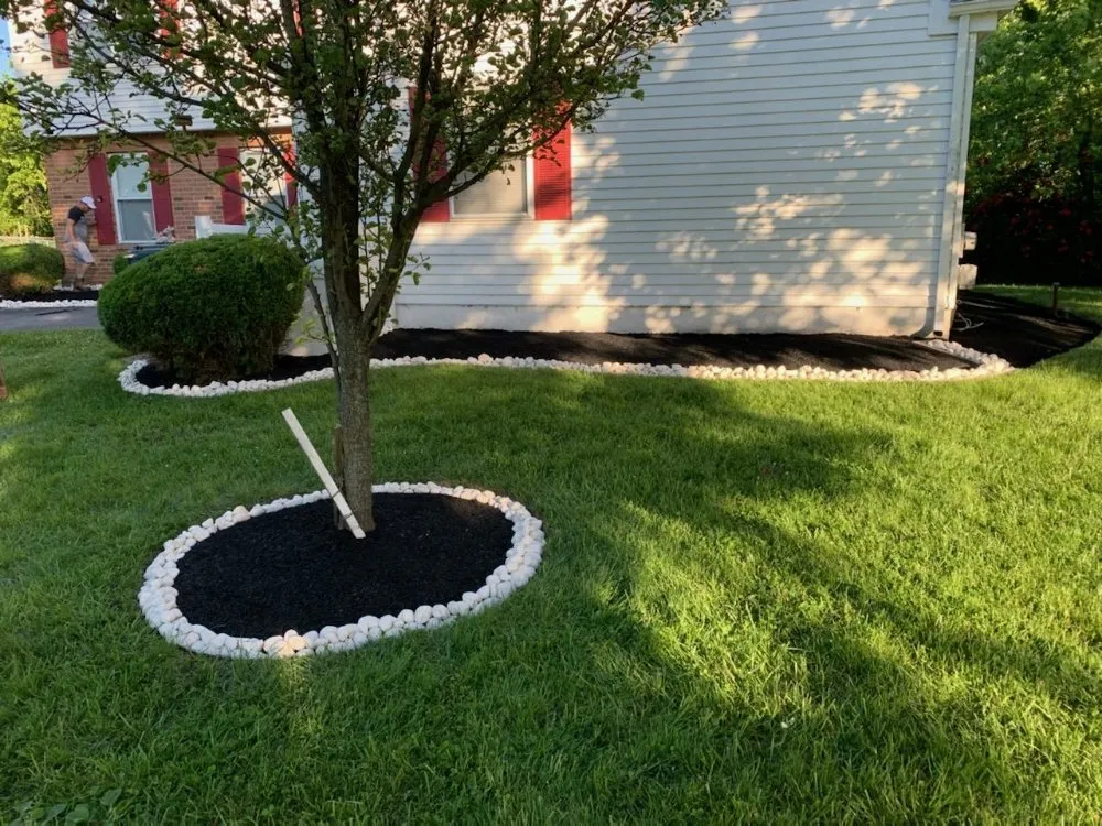 Professional garden landscaping with custom design in Bristol, PA by Lush Landscaping