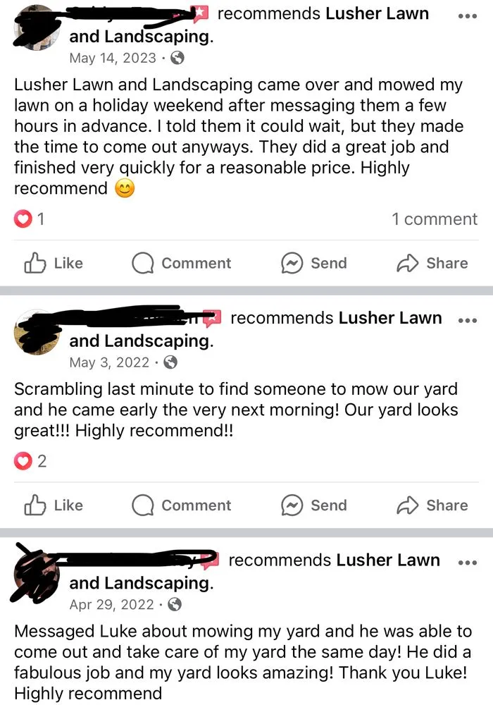Affordable yard maintenance experts serving Bonnerdale, AR - Lusher Lawn and Landscaping