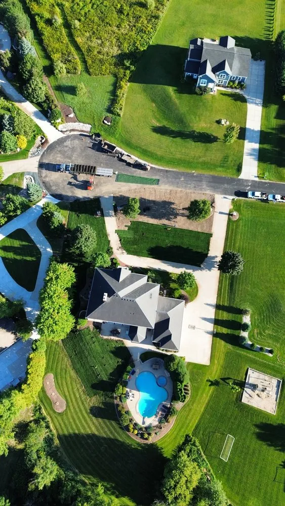 Custom yard cleanup service for homes in Sussex, WI by Lux Landscape