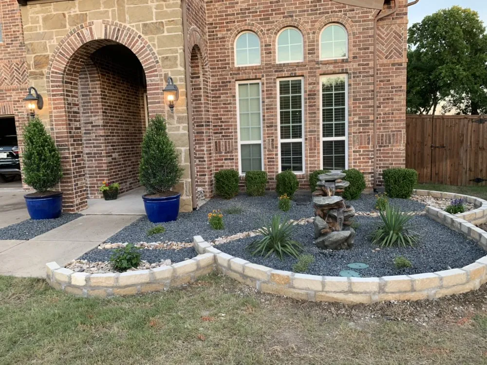Local lawn mowing service for year-round maintenance in Waco, TX by Luxe Landscapes