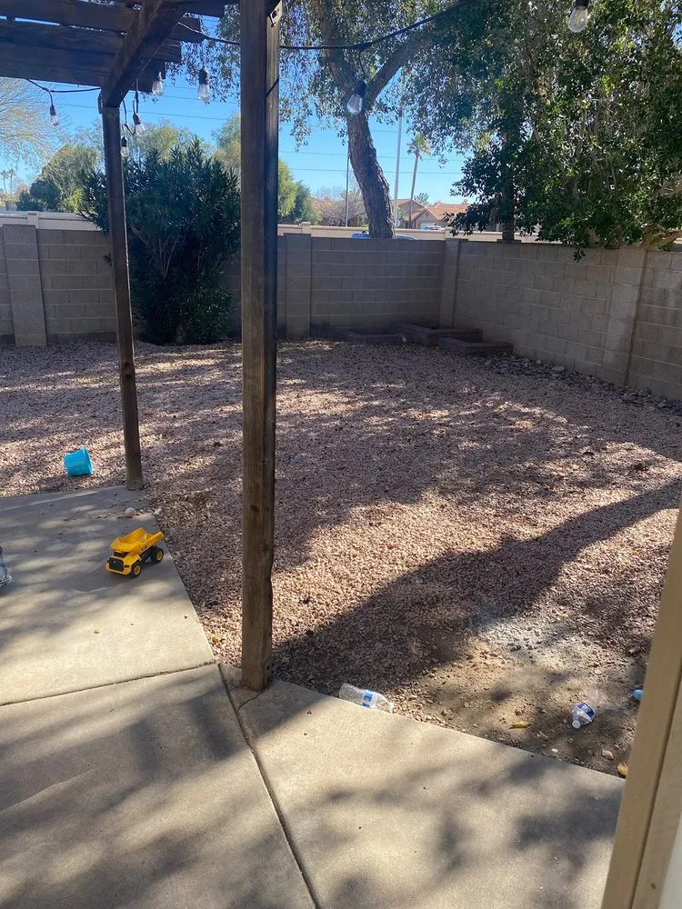 Professional garden landscaping in Gilbert, AZ by Luxe Lawns