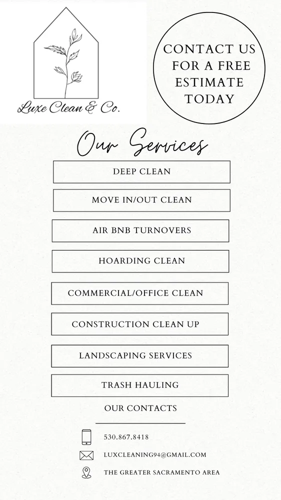 Custom outdoor landscaping in Sacramento, CA - Luxe Professional Cleaning Services