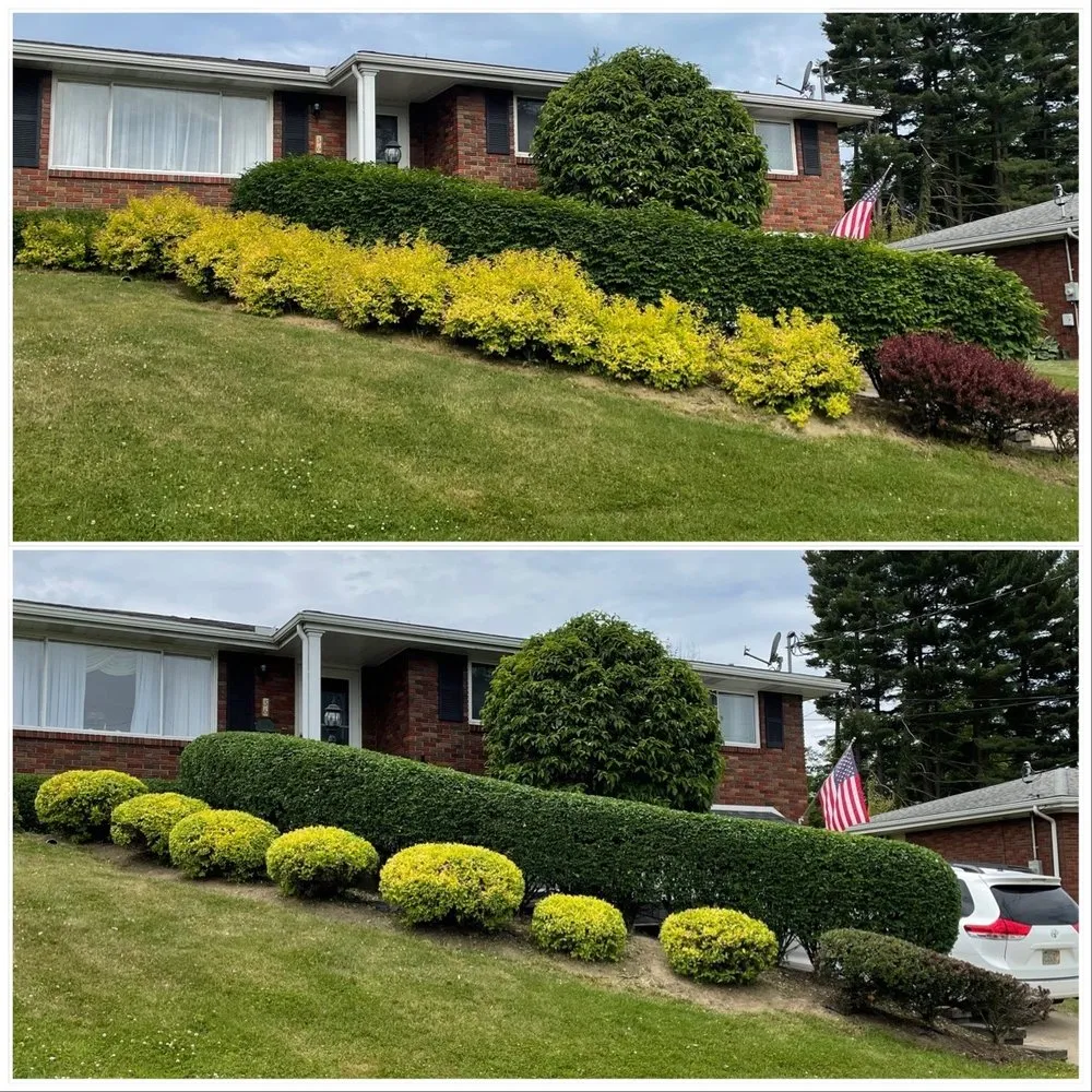 Local landscape installation in Hopwood, PA by Luxscape Maintenance and Design