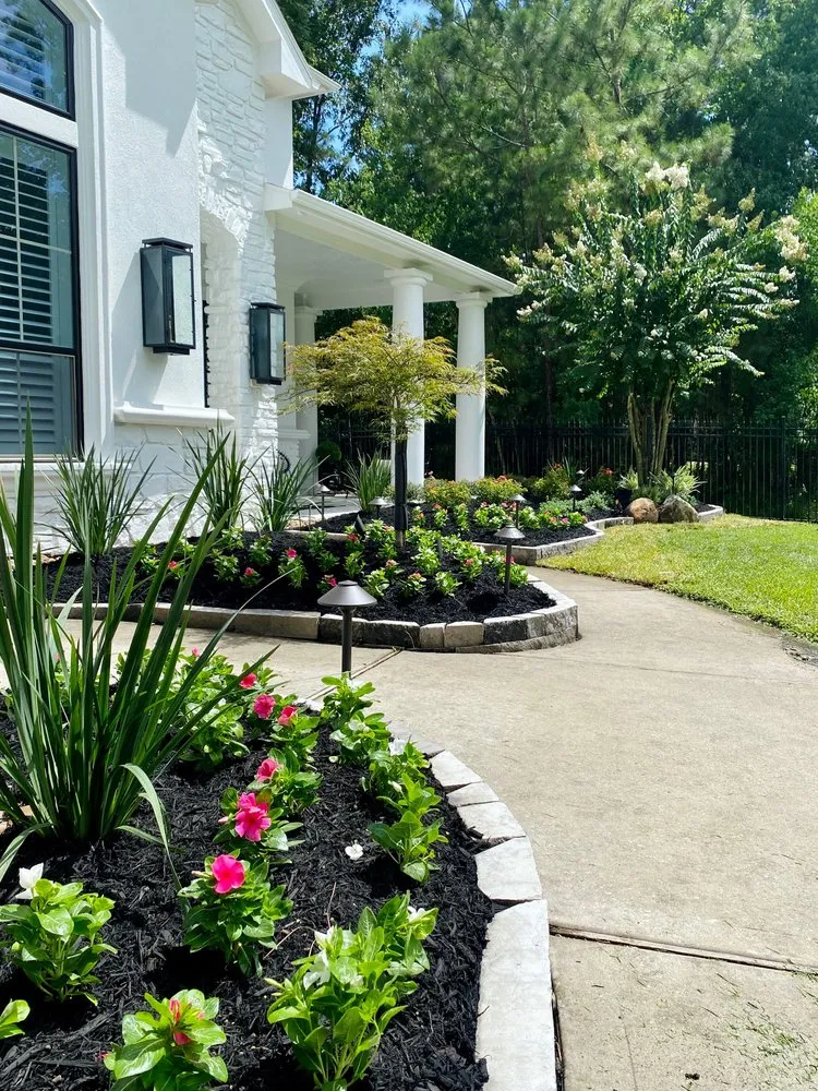 Affordable landscape installation for beautiful yards across Spring, TX - Luxscape