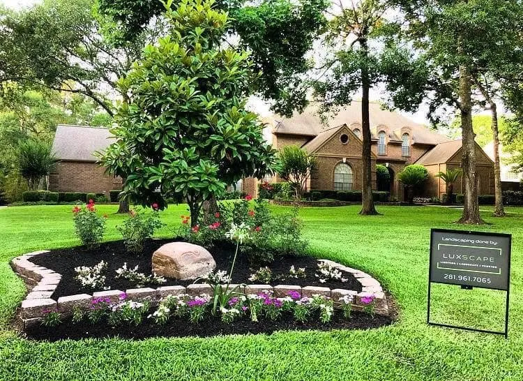Professional landscape installation in Spring, TX - Luxscape