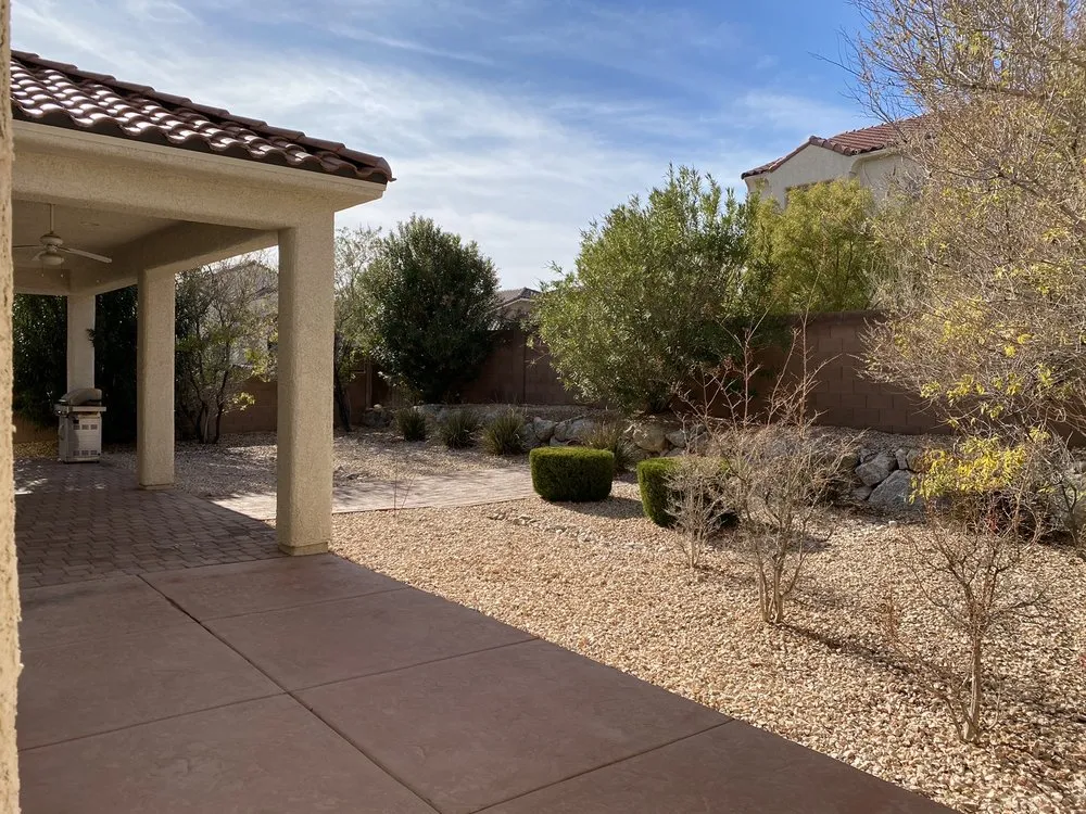 Trusted lawn mowing service for year-round maintenance in Las Vegas, NV by Luxury Custom Landscapes