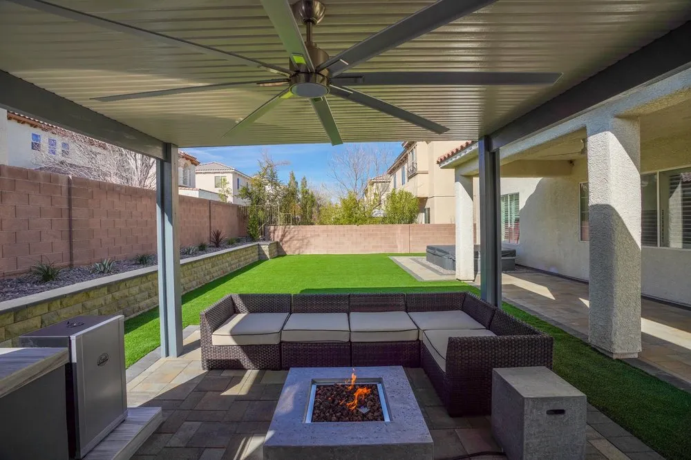 Custom garden landscaping in Las Vegas, NV by Luxury Custom Landscapes