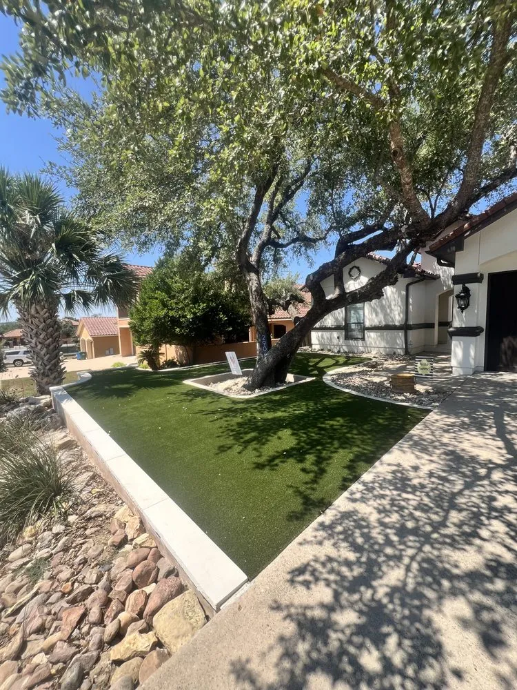 Professional yard cleanup service in Austin, TX by Luxury Landscapes