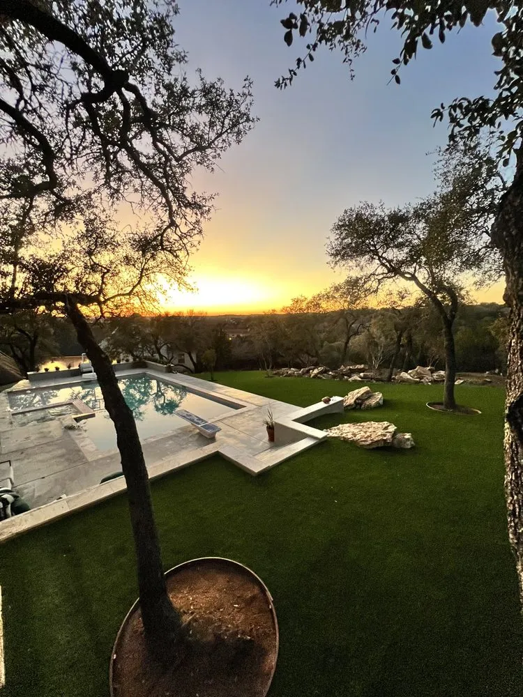 Expert yard cleanup service for year-round maintenance in Austin, TX by Luxury Landscapes