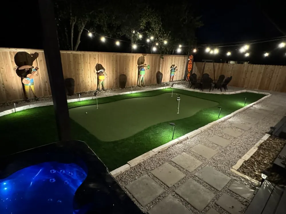 Professional lawn mowing service for residential properties in Austin, TX by Luxury Landscapes