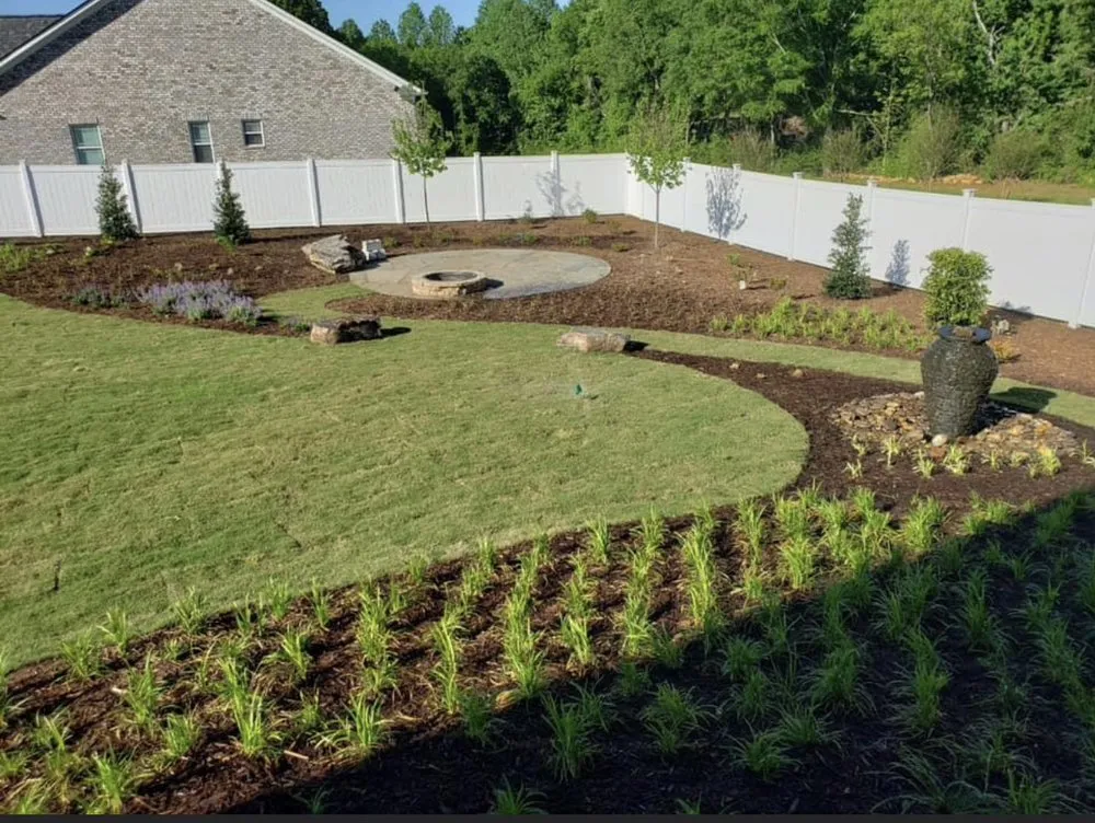 Professional lawn mowing service for residential properties in Greer, SC by Luxury Landscapes