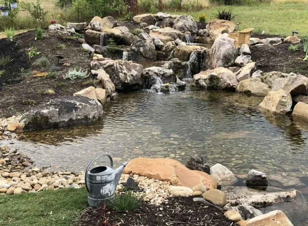 Custom landscaping services with custom design in Greer, SC by Luxury Landscapes