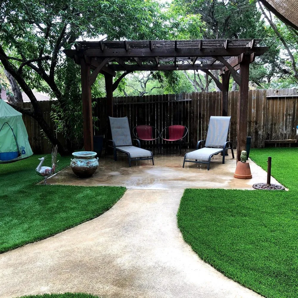 Expert garden landscaping with custom design in San Antonio, TX by Luxury Outdoor TX
