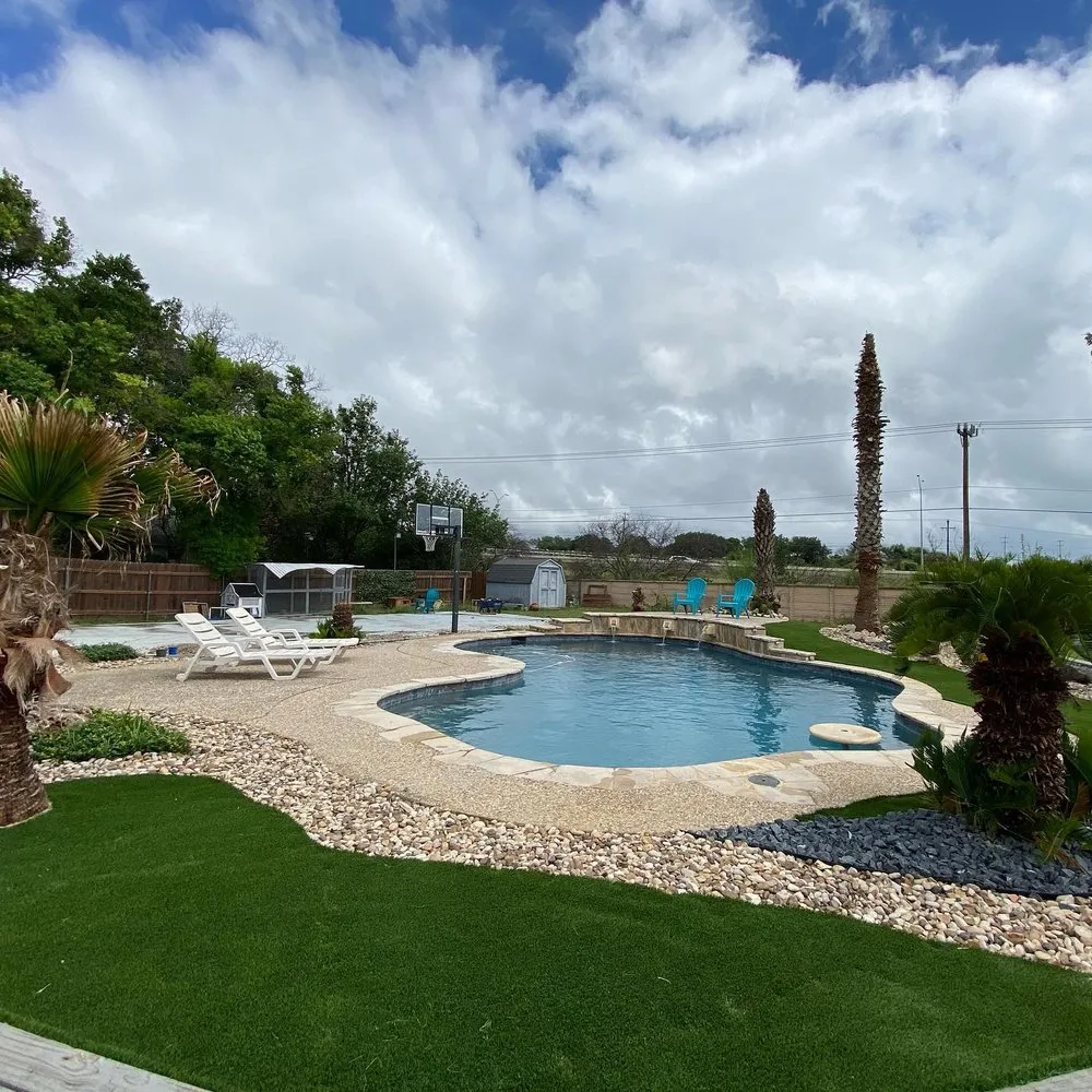 Top-rated landscape installation in San Antonio, TX by Luxury Outdoor TX