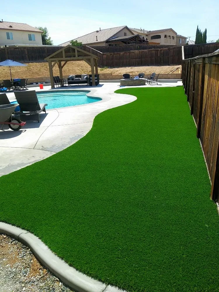 Reliable lawn care service with custom design in Victorville, CA by L&V Artificial Grass