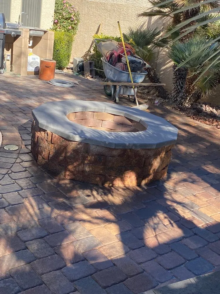 Affordable yard maintenance with custom design in Las Vegas, NV by LV Brothers Construction