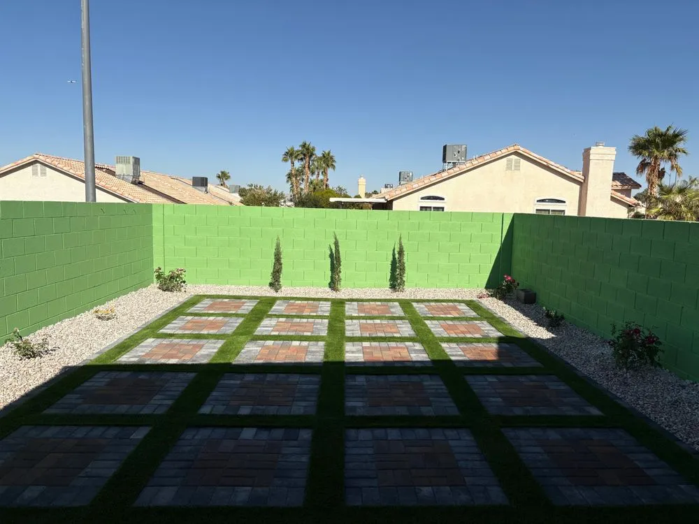 Expert garden landscaping for homes in Las Vegas, NV by LV Brothers Construction