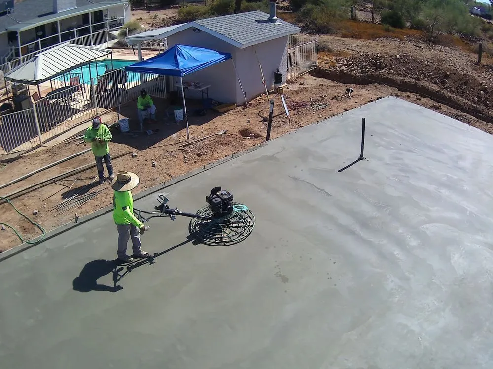 Professional landscape installation in Phoenix, AZ - LV Concrete Services