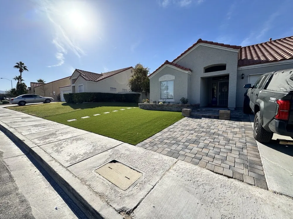 Custom landscape installation in Las Vegas, NV - LV Synthetic Grass