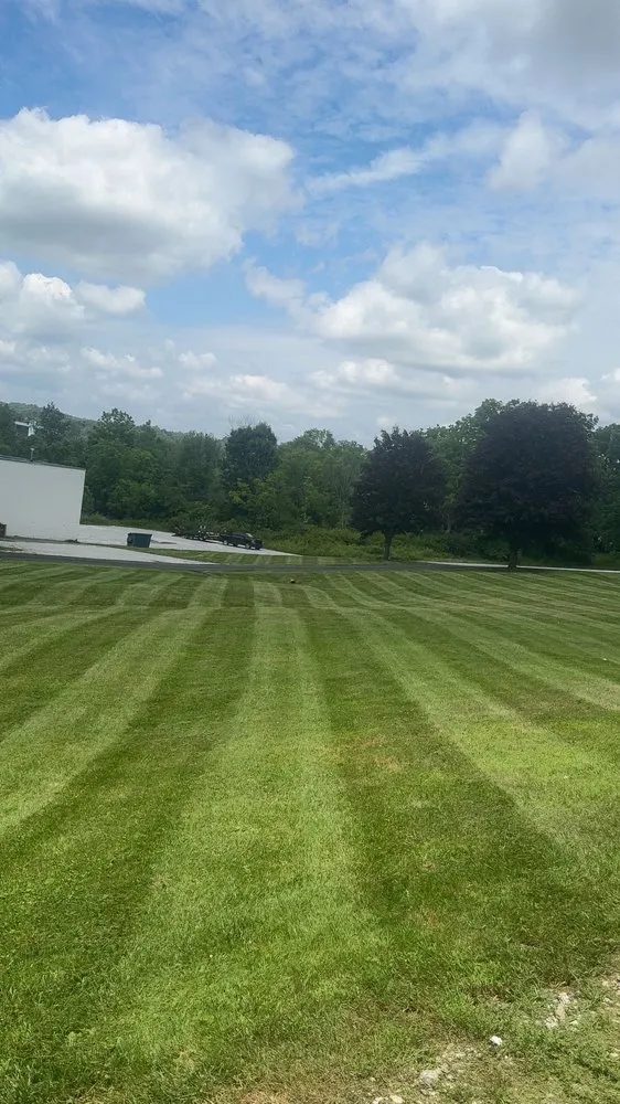 Custom landscape installation in Lafayette, NJ by LVD Landscaping
