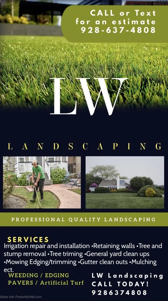 Custom yard maintenance for residential properties in Flagstaff, AZ by LW Hardscapes