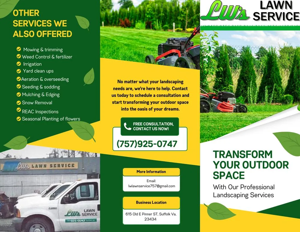 Affordable residential landscaping experts serving Suffolk, VA - LW Lawn Service