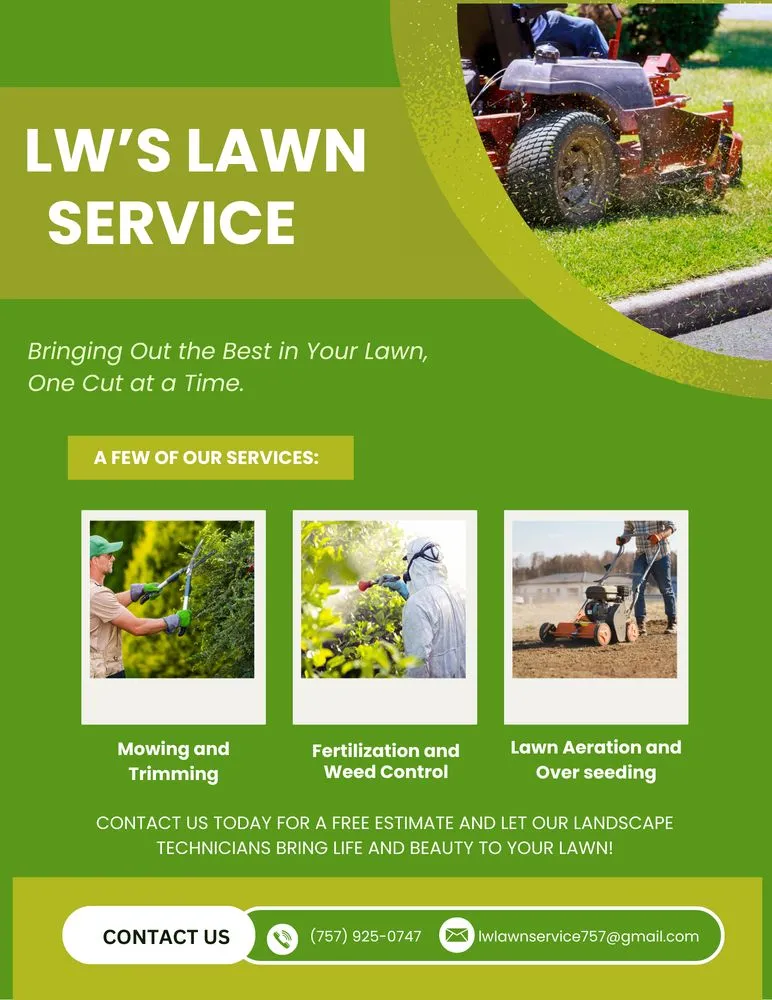 Custom outdoor landscaping experts serving Suffolk, VA - LW Lawn Service