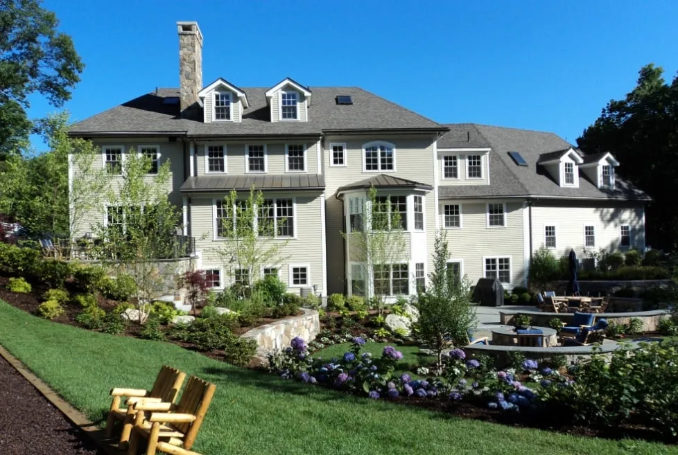 Custom landscape installation in Sudbury, MA - Lynch Landscape