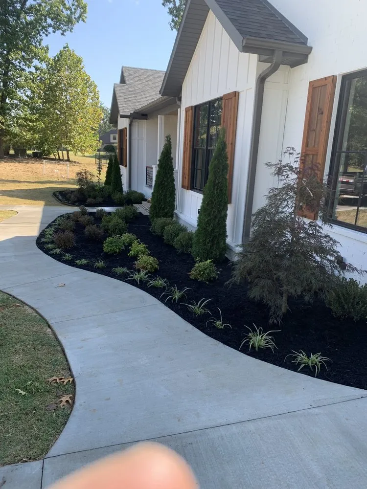 Local landscape installation in Bentonville, AR by Lynn’s Landscaping