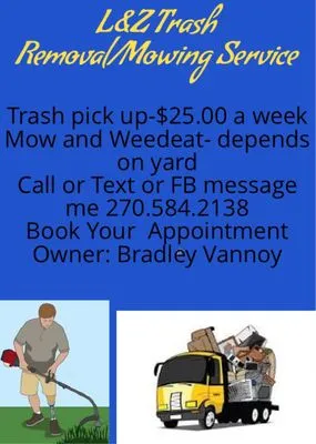 L&Z Trash Removal Mowing Service Logo