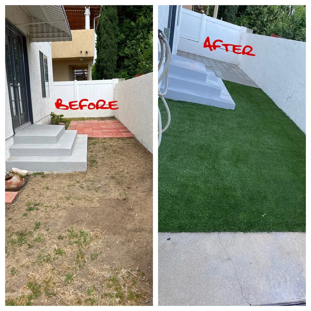 Custom landscape installation in San Fernando, CA by M & A Landscaping