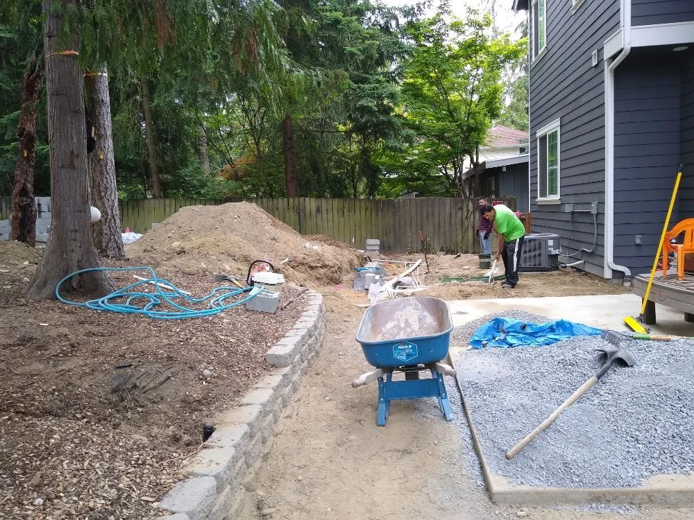 Professional landscape installation in Kent, WA by M & J Landscaping