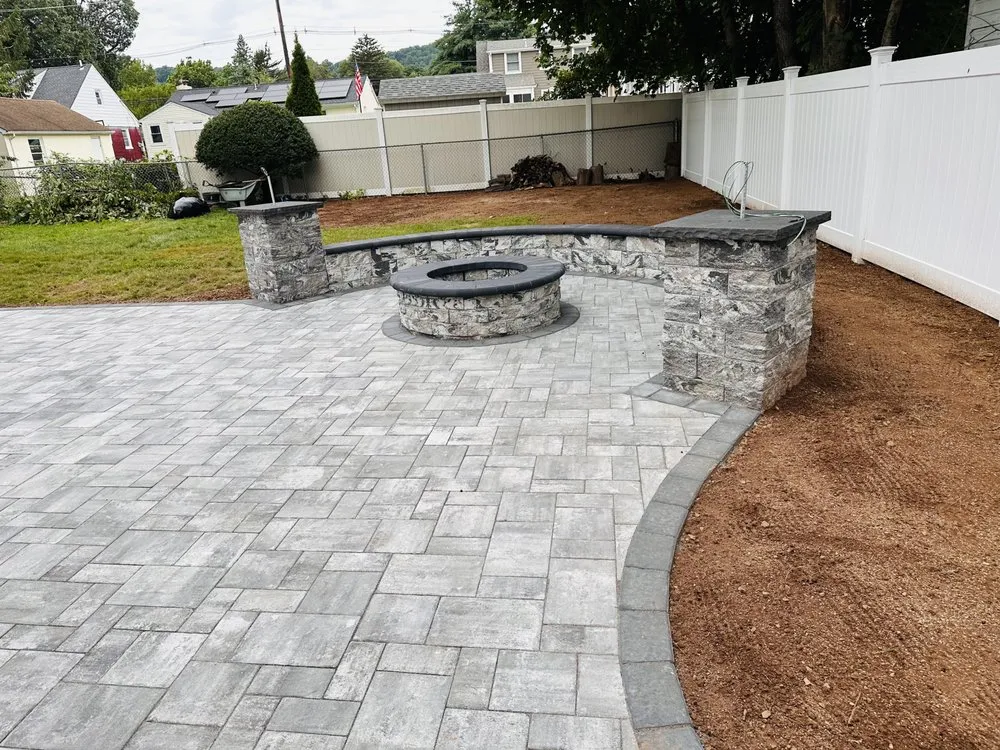Custom landscaping services for year-round maintenance in North Plainfield, NJ by M & M Construction & Landscaping