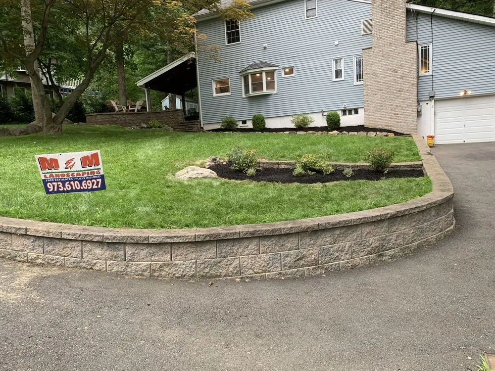 Custom landscape design in Morristown, NJ by M & M Landscaping