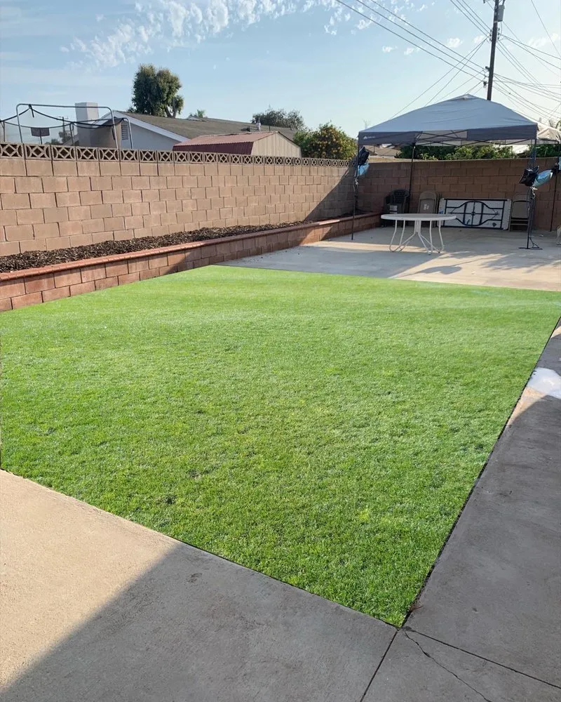 Top-rated lawn mowing service with custom design in Oxnard, CA by M & R Landscape and Maintenance