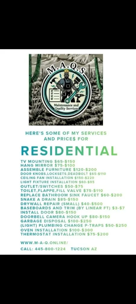 Affordable garden landscaping in Tucson, AZ by M A Q S Maintenance And Quality Services