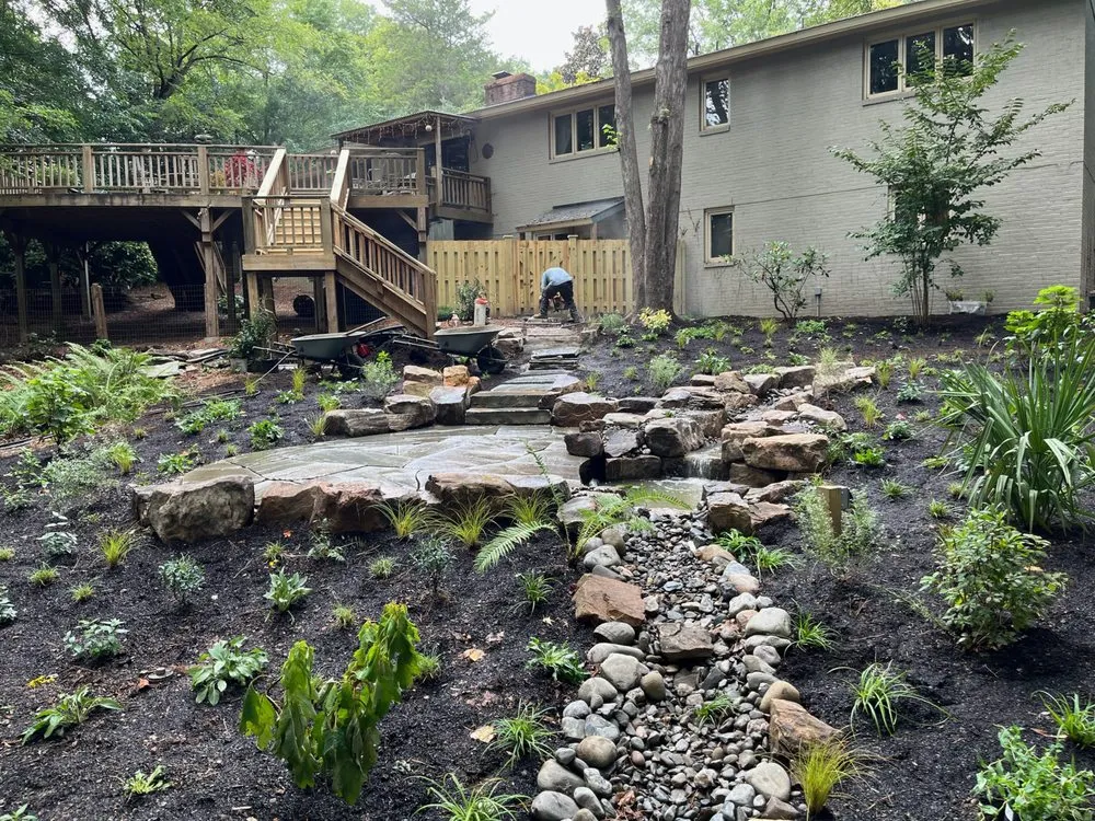 Affordable landscape installation for beautiful yards across Cary, NC - M and M Landscape and Masonary