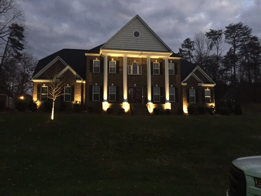 Custom landscape installation for year-round maintenance in Cornelius, NC by M and R Landscaping