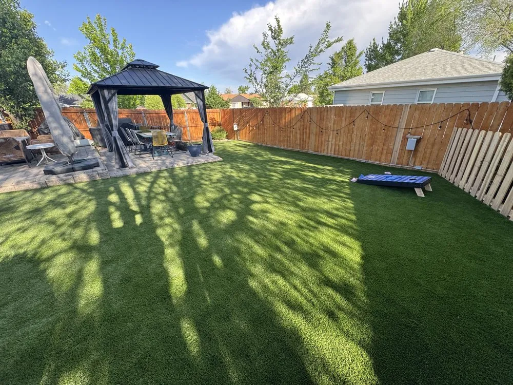 Custom outdoor landscaping in Brighton, CO by M Brothers Services