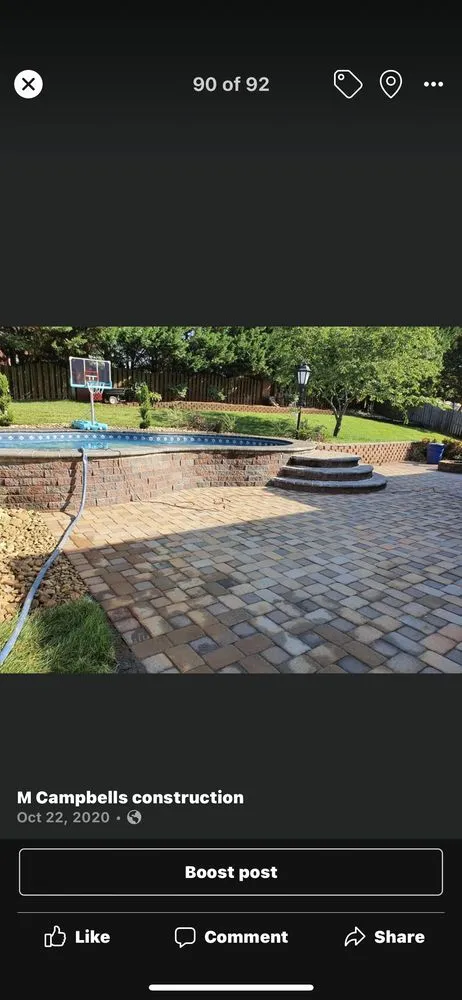 Custom yard maintenance with custom design across Corryton, TN - M Campbell's Construction