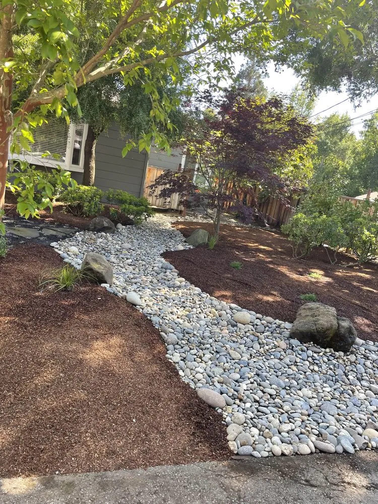 Custom landscape installation for residential properties across Redwood City, CA - M Cardoso Landscaping