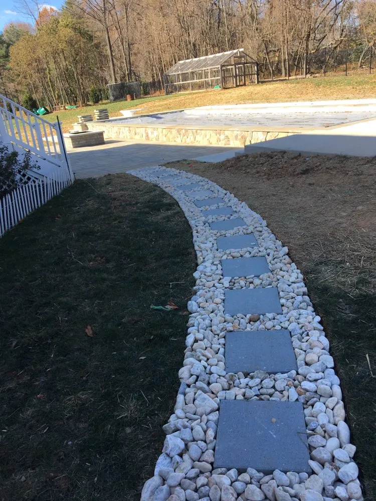 Professional outdoor landscaping in Hampstead, MD by M. Colin Handyman